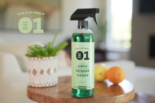 SIMPLE BATHROOM CLEANER (Evergreen) - Bottle - thecleanstart