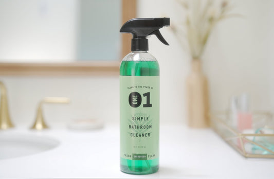 SIMPLE BATHROOM CLEANER (Evergreen) - Bottle - thecleanstart
