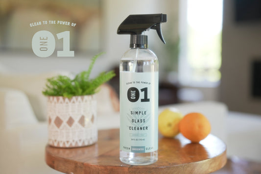 SIMPLE GLASS CLEANER (Unscented) - Bottle - thecleanstart