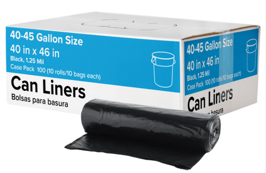 Garbage Bags - 45gl Black - thecleanstart