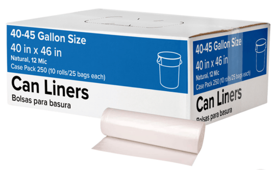 Garbage Bags - 45gl Clear - thecleanstart