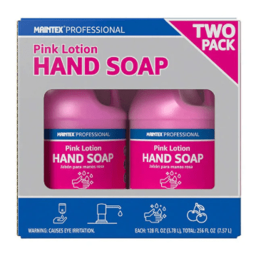 Maintex Professional Pink Lotion Hand Soap, Cherry Scent, 2 ct - thecleanstart