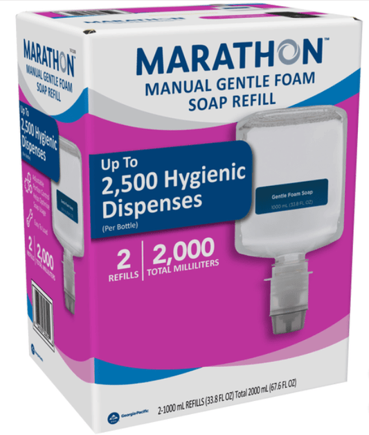 Marathon Manual Gentle Foam Soap Refill, 2 ct - thecleanstart