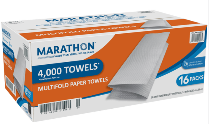 Paper Towels, Multifold 4000 - Marathon - thecleanstart
